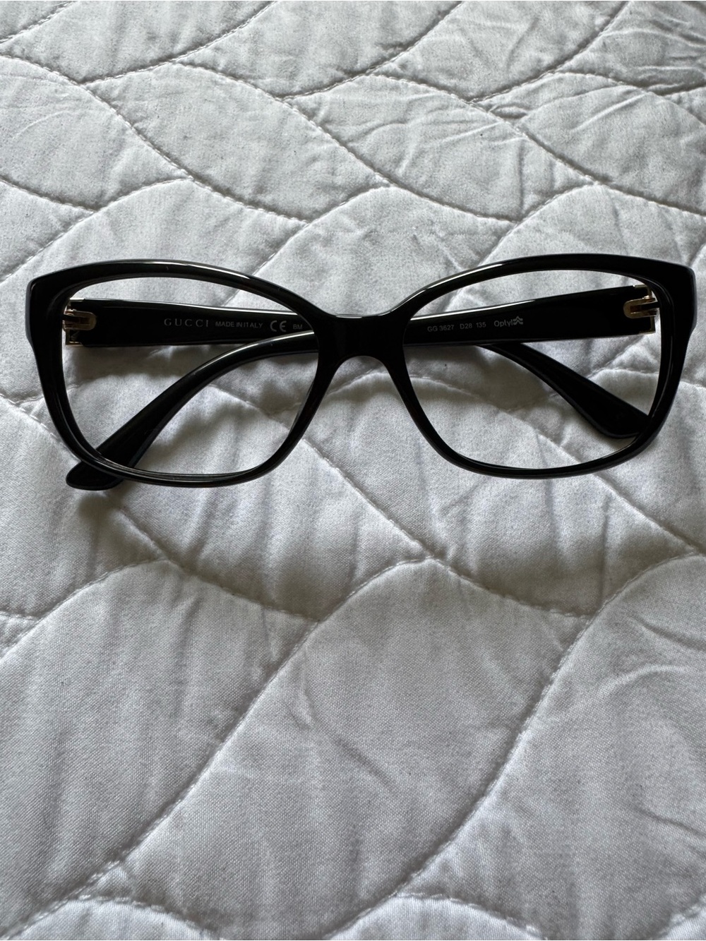Gucci Black Oversized Cat-Eye Women's Glasses